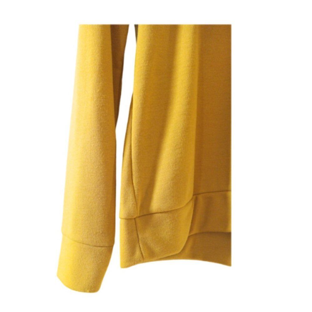 Mustard Yellow Ruffle Jogger Set Women Size L Matching Lounge Boho Chic - Picture 5 of 8